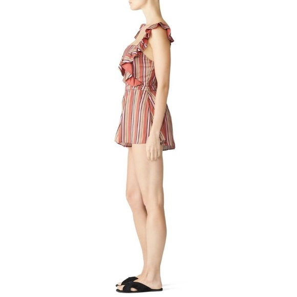 (A54) TJD The Jetset Diaries Young Heart Romper Ruffled, Size L - Picture 3 of 14